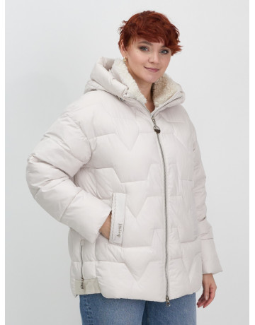 Зимний пуховик с искусственной овчиной для женщин: стиль и тепло