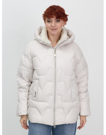 Зимний пуховик с искусственной овчиной для женщин: стиль и тепло