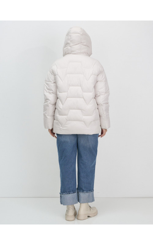 Зимний пуховик с искусственной овчиной для женщин: стиль и тепло