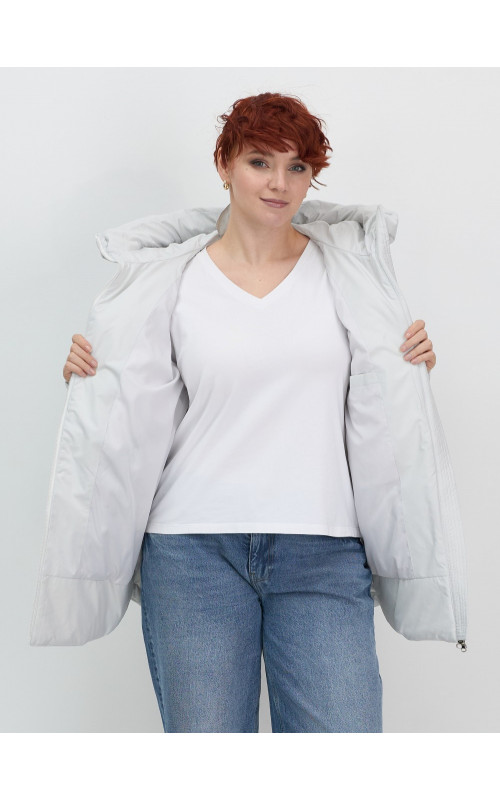 Универсальная демисезонная куртка с капюшоном для женщин свободного силуэта