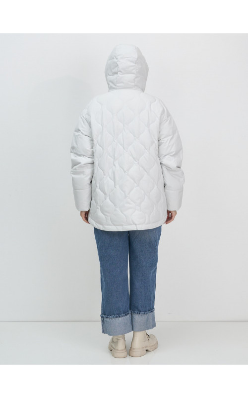 Универсальная демисезонная куртка с капюшоном для женщин свободного силуэта