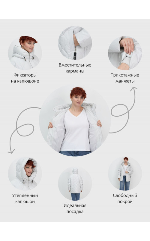 Универсальная демисезонная куртка с капюшоном для женщин свободного силуэта