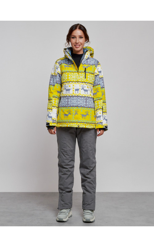 Женский горнолыжный костюм зимний.