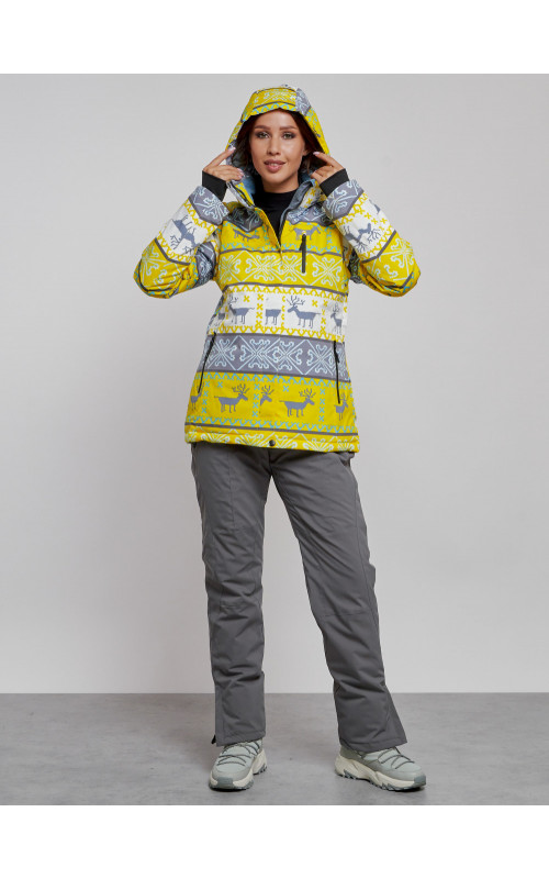 Женский горнолыжный костюм зимний.