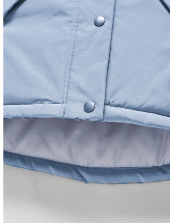 Зимняя детская куртка-парка для девочки. Удлинённый крой.